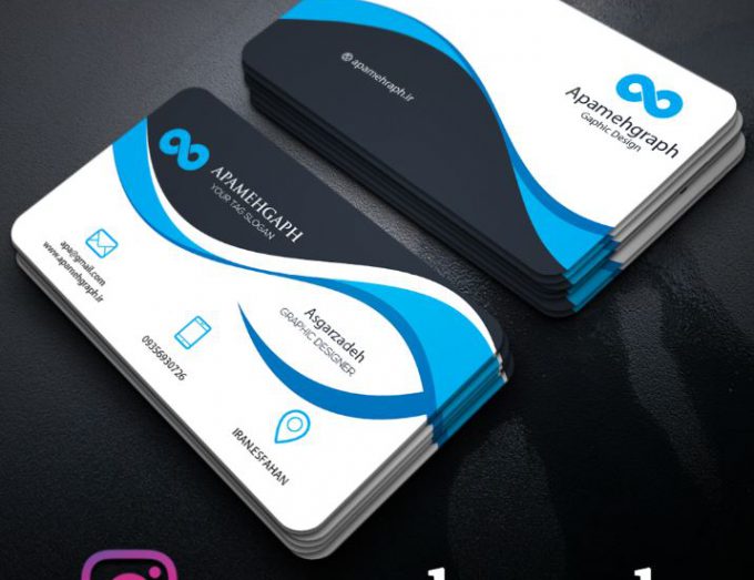 کارت ویزیت موجدار
