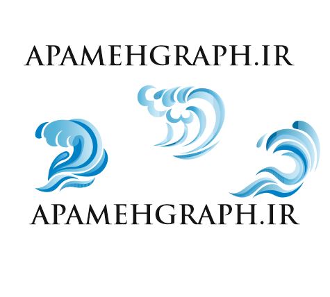 وکتور موج دریا