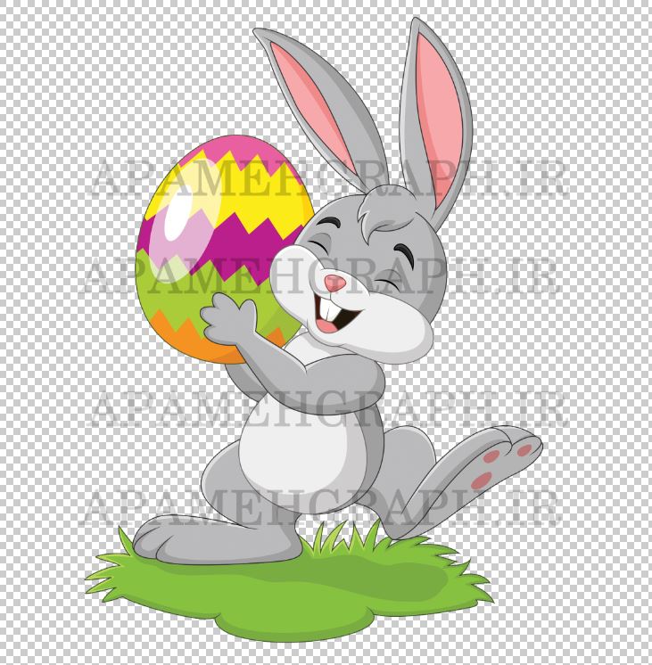 فایل png خرگوش کارتونی