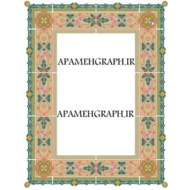 قاب مستطیل تذهیب