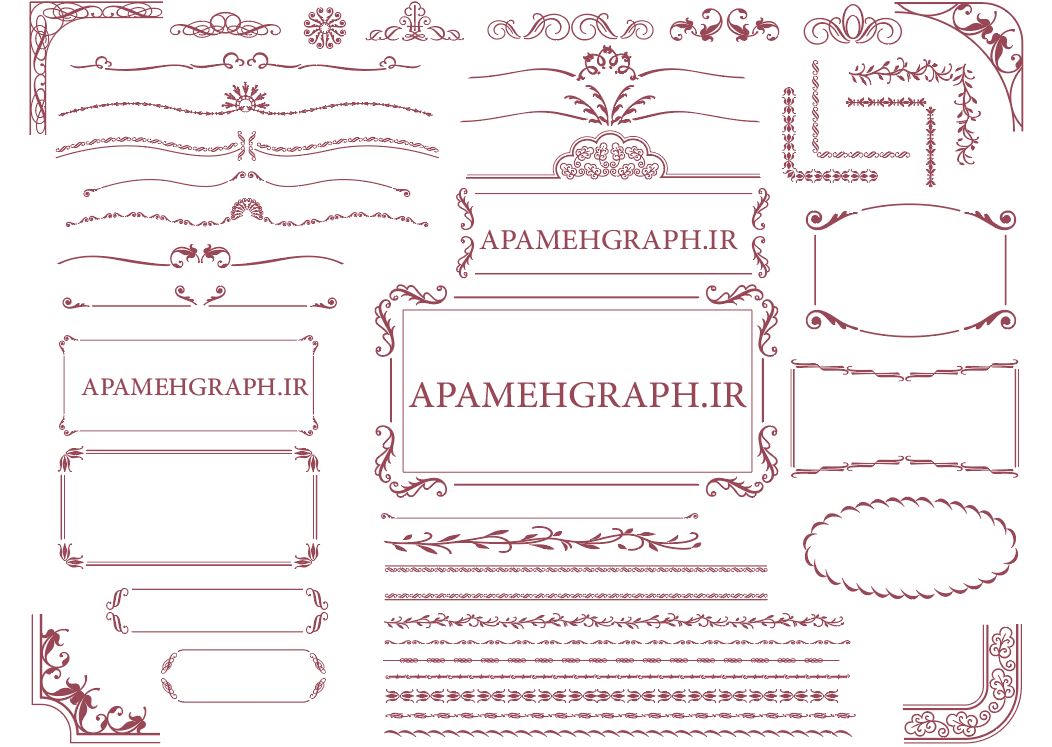حاشیه گلدار