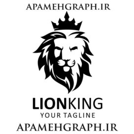 وکتور شیر با تاج
