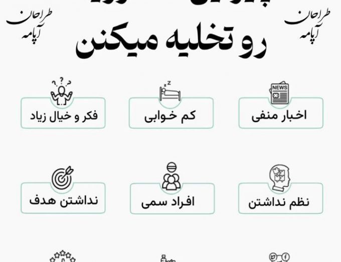 چیزهایی که انرژی رو تخلیه میکنن