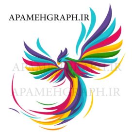 وکتور سیمرغ رنگی