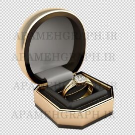 فایل png انگشتر با جعبه